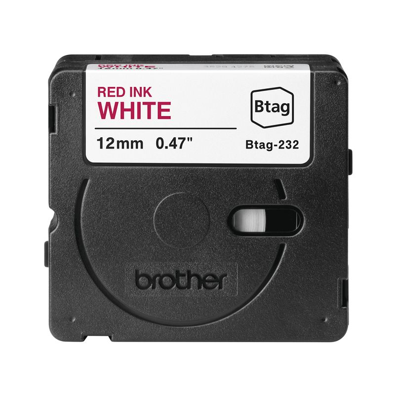 Brother-BTAG-232-nastro-per-etichettatrice-Rosso-su-bianco