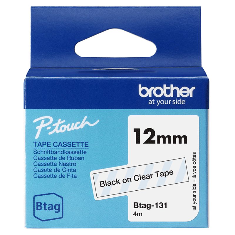 Brother-BTAG-131-nastro-per-etichettatrice-Nero-trasparente