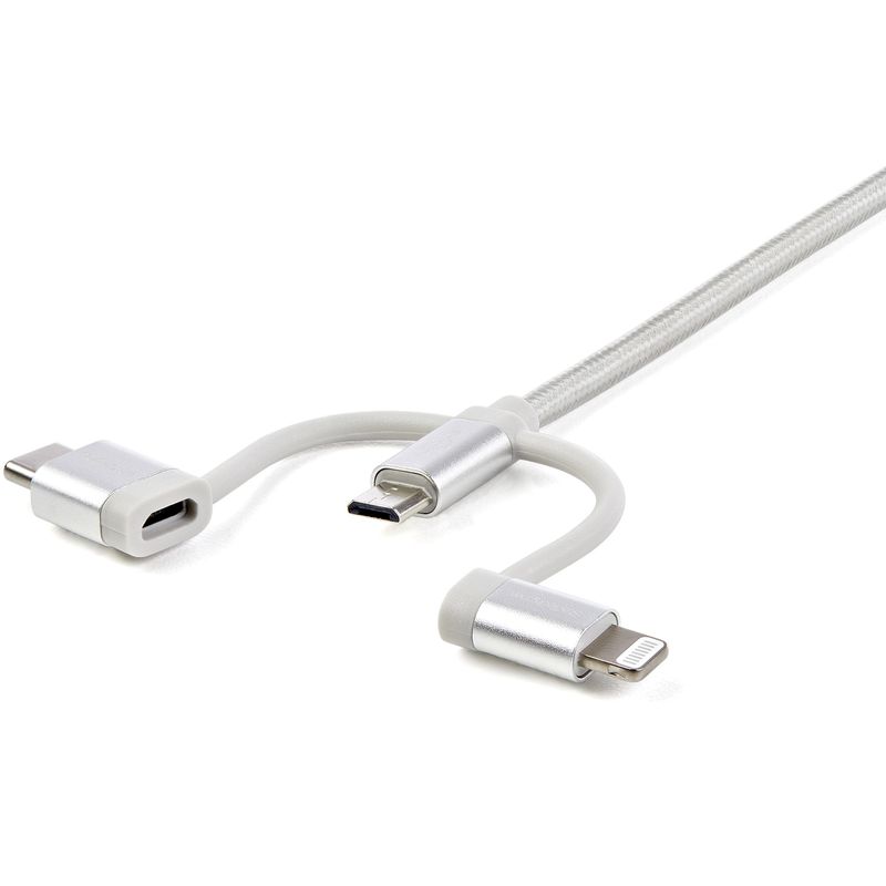 StarTech.com-Cavo-di-ricarica-multiplo-USB-da-1m---Adattatore-da-USB-a-Micro-USB-o-USB-C-o-Lightning-per-iPhone---iPad---iPod---Android---Certificato-Apple-MFi---Caricatore-USB-3-in-1---Intrecciato