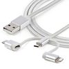 StarTech.com-Cavo-di-ricarica-multiplo-USB-da-1m---Adattatore-da-USB-a-Micro-USB-o-USB-C-o-Lightning-per-iPhone---iPad---iPod---Android---Certificato-Apple-MFi---Caricatore-USB-3-in-1---Intrecciato