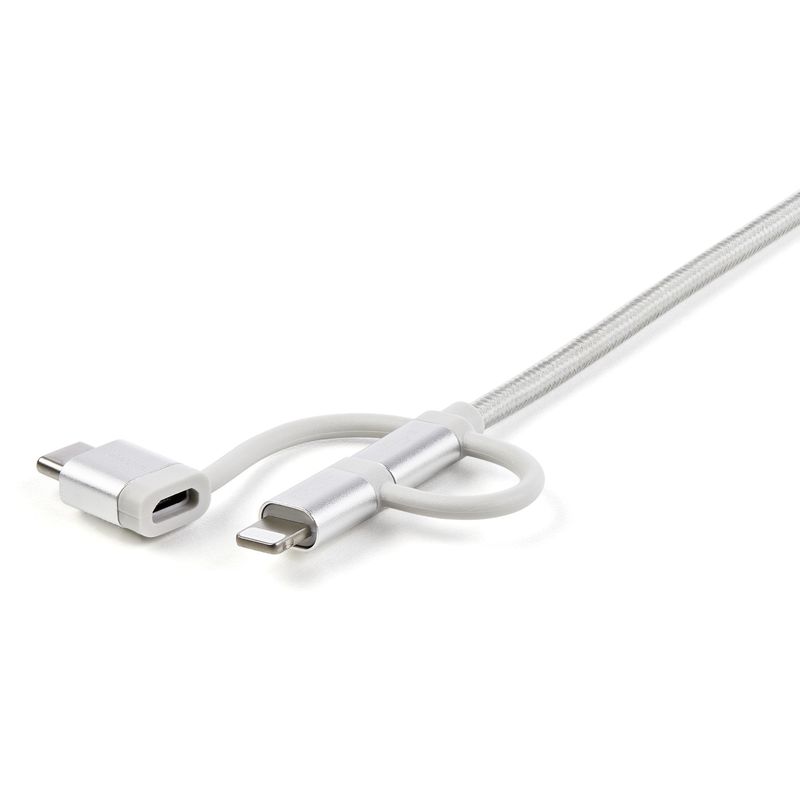 StarTech.com-Cavo-di-ricarica-multiplo-USB-da-1m---Adattatore-da-USB-a-Micro-USB-o-USB-C-o-Lightning-per-iPhone---iPad---iPod---Android---Certificato-Apple-MFi---Caricatore-USB-3-in-1---Intrecciato