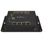 StarTech.com-Switch-industriale-a-8-porte-Gigabit-PoE---4-x-PoE--30W---Power-Over-Ethernet---Switch-gestito-GbE-Layer-L2-in-metallo-temprato---Commutatore-di-rete-Gigabit-ad-alta-potenza