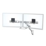 HX-WALL-DUAL-MONITOR-ARM-WHITE