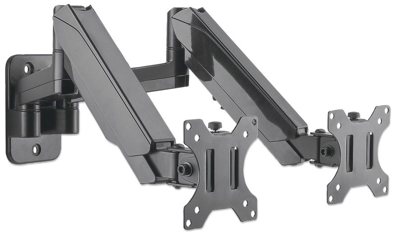 Manhattan-461627-supporto-da-tavolo-per-Tv-a-schermo-piatto-813-cm-32-Nero-Parete--TV---Monitor-Mount-Wall-Full-Motion-G