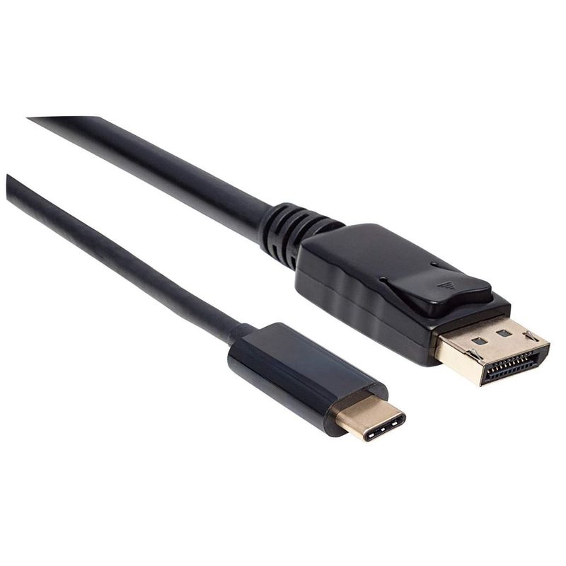 Manhattan-152464-cavo-e-adattatore-video-2-m-USB-tipo-C-DisplayPort-Nero--USB-C-to-DisplayPort-Cable-4K60Hz-2m-Male-to-M