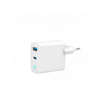 Gembird Caricatore rapido USB GaN a 2 porte 65 W LED bianco TA-UC-PDQC65L-W-01