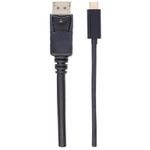 Manhattan-152464-cavo-e-adattatore-video-2-m-USB-tipo-C-DisplayPort-Nero--USB-C-to-DisplayPort-Cable-4K60Hz-2m-Male-to-M