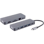 Shiverpeaks ®-BASIC-S--USB-DOCK--USB-C multiport Dockingstation, 11in1, HDMI, VGA, PD, Hub, SD, LAN