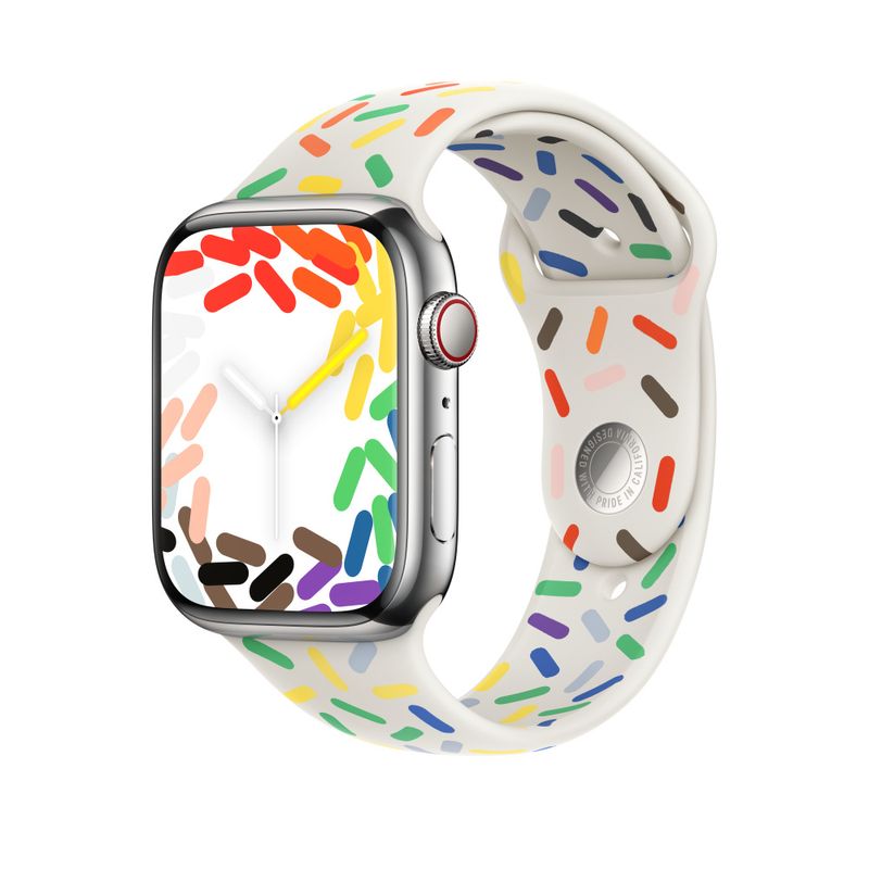 Apple-MUQ43ZM-A-accessorio-indossabile-intelligente-Band-Multicolore-Fluoroelastomero---APPLE-WATCH-45-PRIDE-EDITION-SB-