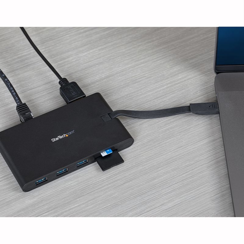 StarTech.com-Adattatore-Multi-porta-USB-C-con-HDMI-e-VGA-per-portatili---3x--USB-3.0---Lettore-Schede-SD---PD-3.0---Cavo-integrato