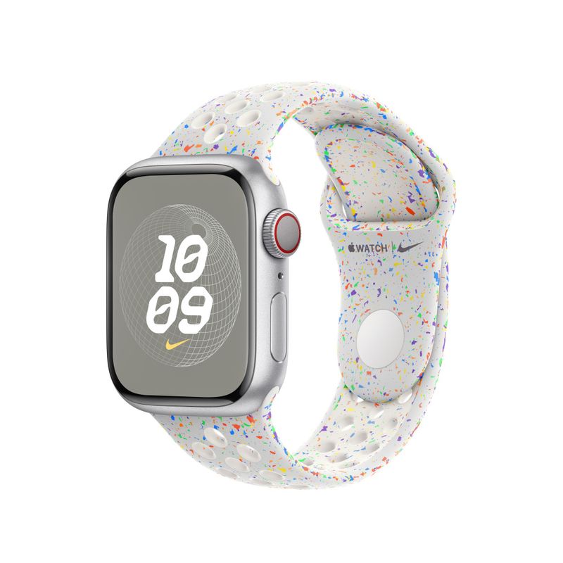 Apple-MUUL3ZM-A-accessorio-indossabile-intelligente-Band-Bianco-Alluminio-Fluoroelastomero--Apple-Nike---Band-for-smart-