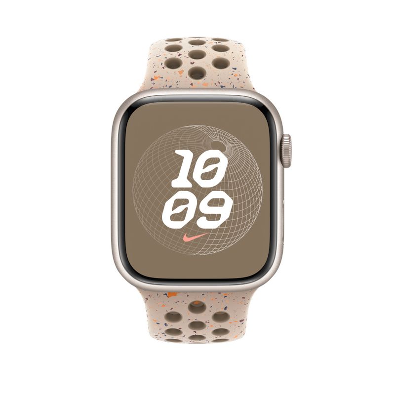 Apple-MUV63ZM-A-accessorio-indossabile-intelligente-Band-Beige-Alluminio-Fluoroelastomero--Apple-Nike---Band-for-smart-w