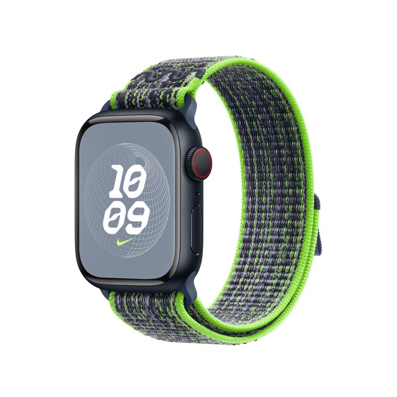 Apple-MTL03ZM-A-accessorio-indossabile-intelligente-Band-Multicolore-Nylon--APPLE-WATCH-41-BRIGHT-GREEN-BLUE-NSL-