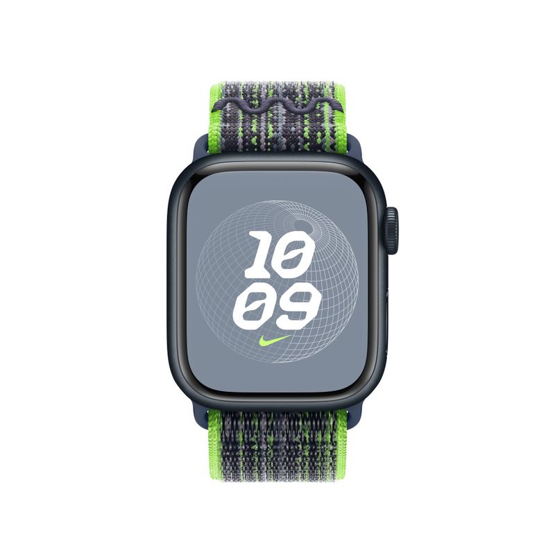 Apple-MTL03ZM-A-accessorio-indossabile-intelligente-Band-Multicolore-Nylon--APPLE-WATCH-41-BRIGHT-GREEN-BLUE-NSL-