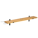 HOMCOM-Set-da-2-Mensole-da-parete-in-Legno-di-Pino-90x15x-2.5-Marrone