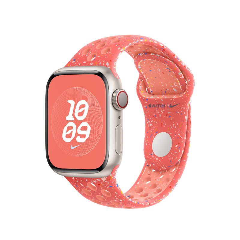 Apple-MUUX3ZM-A-accessorio-indossabile-intelligente-Band-Corallo-Alluminio-Fluoroelastomero--41MM-MAGIC-EMBER-NIKE---SPO