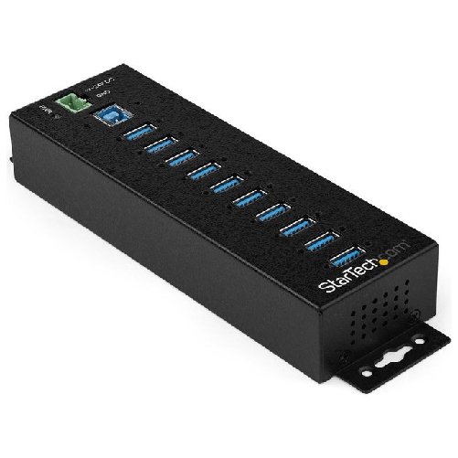 10-P-INDUSTRIAL-USB-3.0-HUB-W--EXT-POWER-ADPTR-ESD-350W-SURGE-P