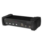 Digitus Switch USB DVI-KVM Assmann Digitus. 1 utente. 4 PC (USB) con hub USB 2.0 integrato e supporto audio