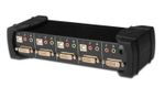 Switch-USB-DVI-KVM-Assmann-Digitus.-1-utente.-4-PC--USB--con-hub-USB-2.0-integrato-e-supporto-audio.-inclusi-2-set-di-ca