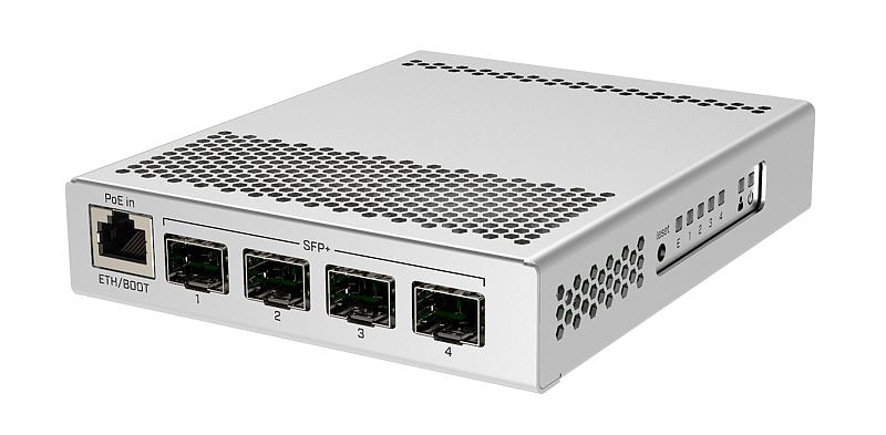 Switch-di-rete-Mikrotik-CRS305-1G-4SIN-Gigabit-Ethernet-gestito--10-100-1000--Power-over-Ethernet--PoE--Bianco--CRS305-1