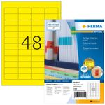 HERMA-4544-Rettangolo-arrotondato-Giallo-4800pz-etichetta-autoadesiva--4544-