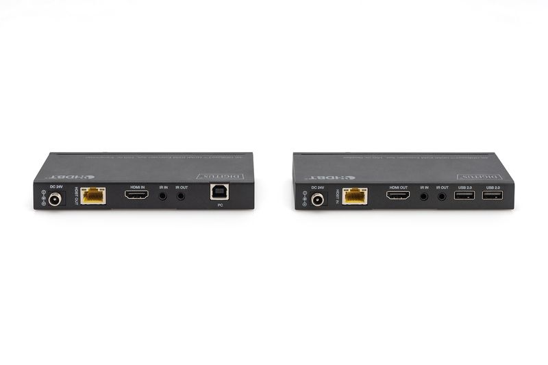 Estensore-KVM-HDMI-HDBadeT-DIGITUS-150-m-4K-60-Hz-USB-2.0-PoC-IR-nero