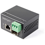 StarTech.com Media converter fibra a Ethernet 30W - Convertitore gigabit fibra ottica rame per uso industriale