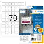 HERMA Special - Etichette in pellicola - opaca - autoadesiva - bianco - 24 x 24 mm 1750 etichetta(e) (25 fogli x 70) (83