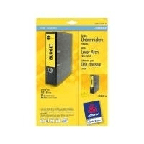 Avery-L4769---Giallo---61-x-192-mm-400-pz.--100-fogli-x-4--etichette-per-archivio