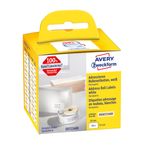 Avery Zweckform - Carta - Adesivo permanente - Bianco - 36 x 89 mm 260 Etichetta(e) (1 Rotolo(i) x 260) Etichette rettan