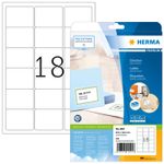 HERMA Premium - Etichette per indirizzi autoadesive - Bianco opaco - 635 x 466 mm - 450 etichetta(e) (25 fogli x 18) (45