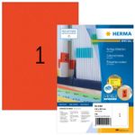 HERMA Special - Permanent selbstklebende, matte Papieretiketten - Rot - A4 (210 x 297 mm) - 100 Etikett(en) (100 Bogen x