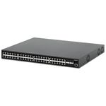 Intellinet Switch PoE+ completamente gestito INTELLINET L2+ a 54 porte con 48 porte Gigabit e 6 uplink SFP+ Conforme