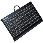 KEYSONIC Tastiera Super-Mini QWERTZ ABS adattatore USB/PS/2 nera