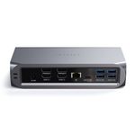 Satechi-Thunderbolt-4-Multimedia-Pro-Andocken-Dock-Schwarz---Grau--ST-DT4PMM-EU-