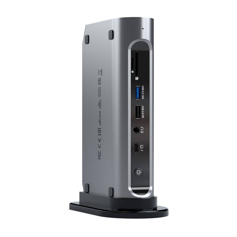 Satechi-Thunderbolt-4-Multimedia-Pro-Andocken-Dock-Schwarz---Grau--ST-DT4PMM-EU-