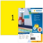 HERMA SuperPrint - Selbstklebende Etiketten - Gelb - A4 (210 x 297 mm) - 100 Stck. (4401)