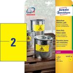 Avery-Zweckform-L6130-20-Rettangolo-Permanente-Giallo-40pezzo-i--etichetta-autoadesiva--L6130-20-