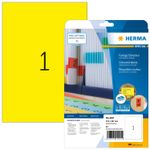 HERMA Special - Etichette autoadesive permanenti in carta opaca - Giallo - A4 (210 x 297 mm) - 20 etichetta(e) (20 fogli