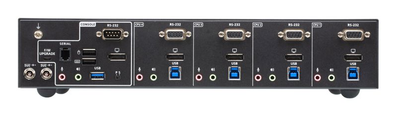 ATEN-4-Port-USB-True-4K-DisplayPort-KVM-Switch-with-USB-3.0-Peripheral-Support-ATC-Resolution-Support-Zero-Second-Switch