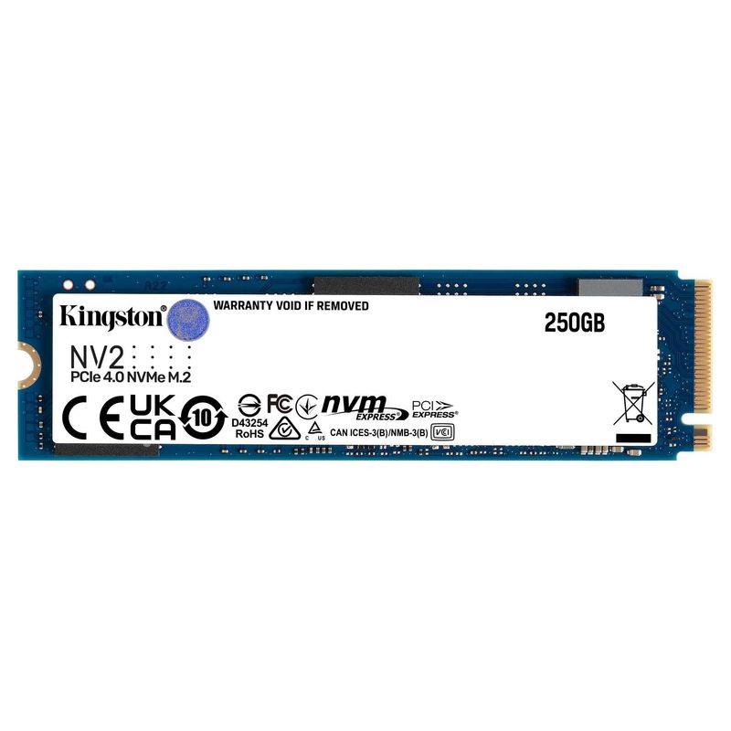 KINGSTON-SSD-250-GB-NV2-PCIE-NVMe-M2-lettura-scrittura-3000-1300