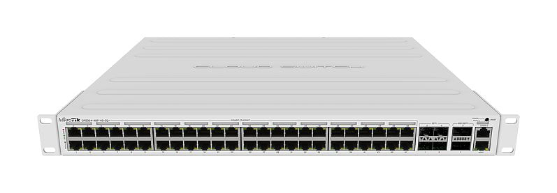 MikroTik-CRS354-48P-4S2QRM---Switch---L3---48-x-10-100-1000--PoE---4-x-10-Gigabit-SFP--2-x-40-Gigabit-QSFP---Desktop-mon