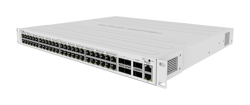 MikroTik-CRS354-48P-4S2QRM---Switch---L3---48-x-10-100-1000--PoE---4-x-10-Gigabit-SFP--2-x-40-Gigabit-QSFP---Desktop-mon