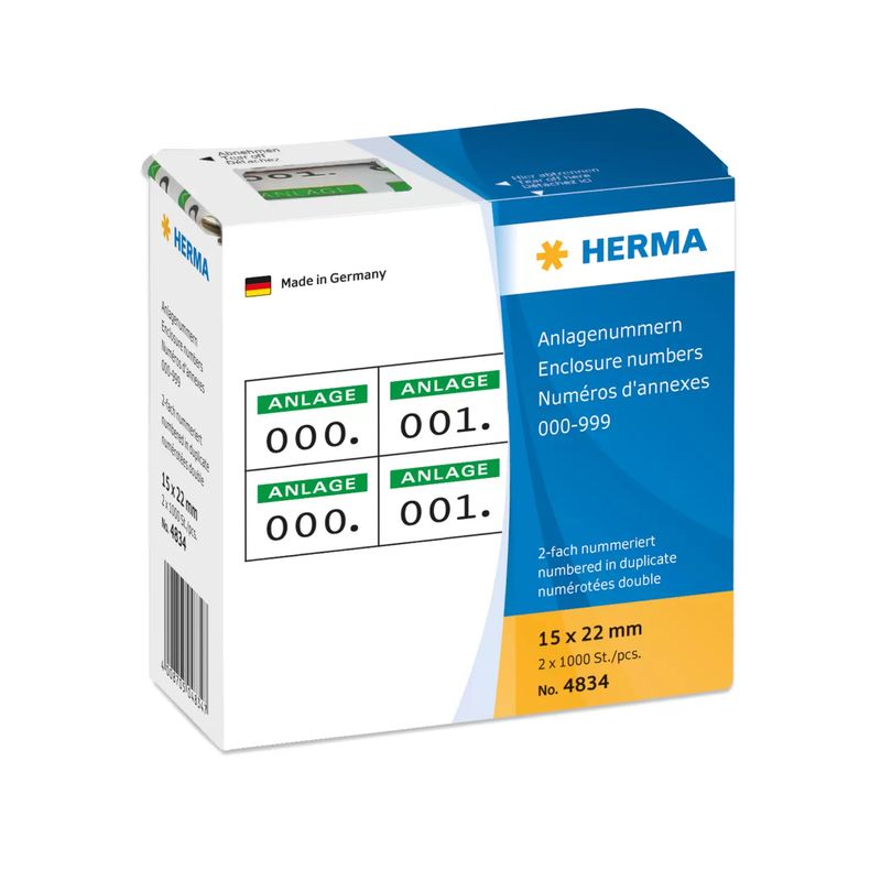 HERMA---Etichette-numeriche-autoadesive---bianco-verde---15-x-22-mm---2000-etichetta-e---1000-fogli-x-2---4834-