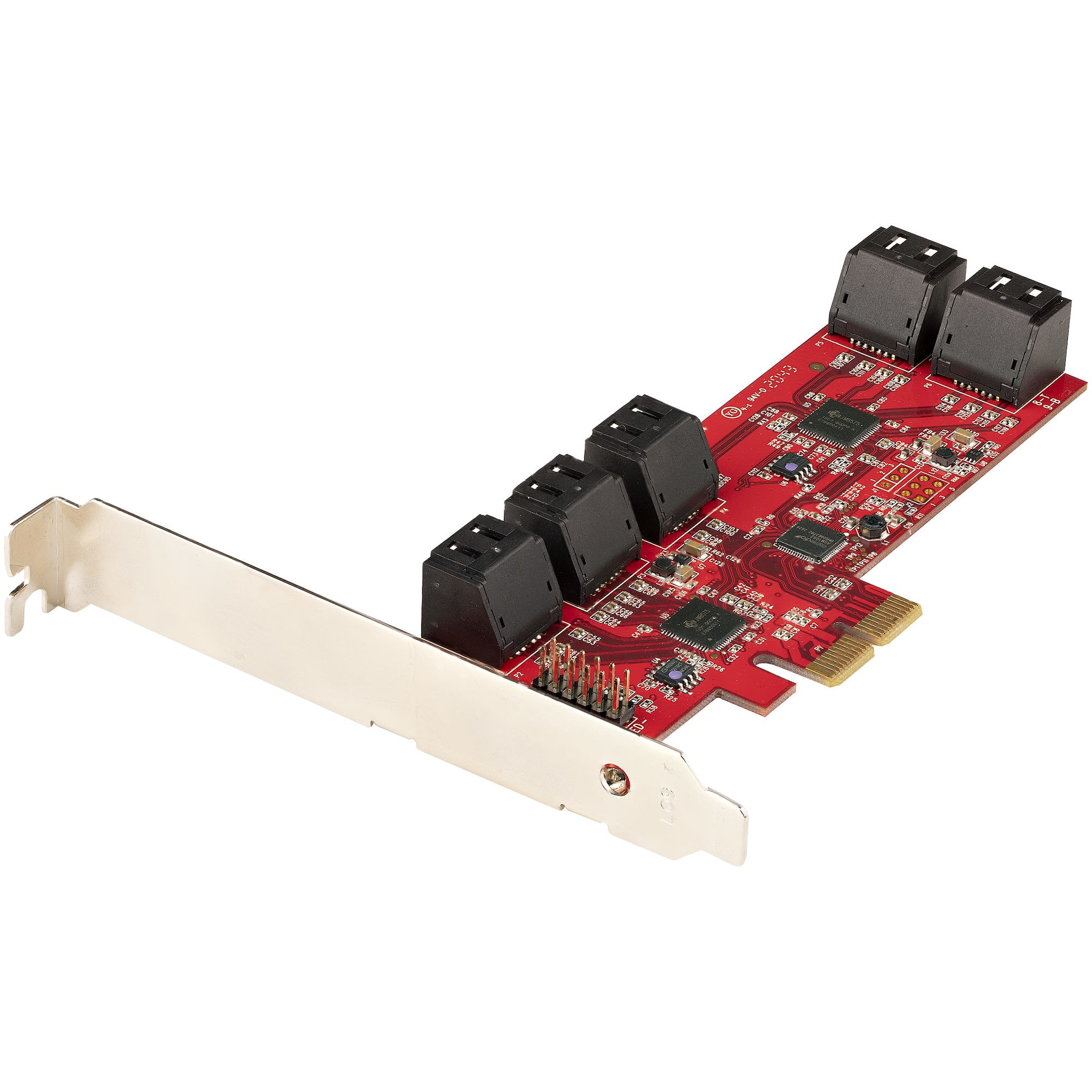 StarTech.com Scheda PCIe SATA - Scheda di Espansione PCIe SATA a 10 porte - 6 Gbps - Staffa a Profilo Basso/Alto