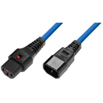 Microconnect MC-C13C14LOCK-2MB cavo di alimentazione Blu 2 m Accoppiatore C13 Accoppiatore C14