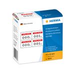 HERMA - Etichette numeriche autoadesive - bianco rosso - 15 x 22 mm - 2000 etichetta(e) (1000 fogli x 2) (4832)