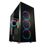 Lc-Power Custodia MidiTower ATX 802B nero USB3.2/Audio senza alimentatore WandererX