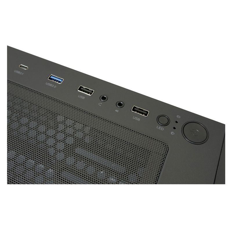 Custodia-MidiTower-ATX-802B-nero-USB3.2-Audio-senza-alimentatore-WandererX