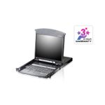 ATEN KL1508AiN - Console KVM con switch KVM - 8 porte - PS/2 USB - 483 cm (19") - rack - montabile - 1280 x 1024 - VGA -